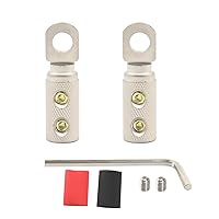 Vista 10 de Conectores de terminal de cable de calibre 0 Conector de cableado de anillo 5/16 Amplificador de audio para automóvil, terminales de cable 0AWG