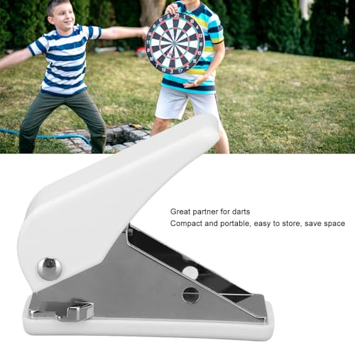 Odorkle Dart Flight Puncher Tool, Portable Alloy Manual Dart Manual Punch for Dart Enthusiasts, Silver - Image 3