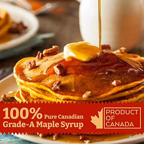 Award Winning 100% Pure Canadian Maple Syrup Grade-A Amber From Elmira Ontario: 4 Generations Locally Harvested & Produced, Vegan, Gluten-Free, No Preservatives, Additives Or Artificial Flavours, Authentic Natural Taste 250Ml #TOP2