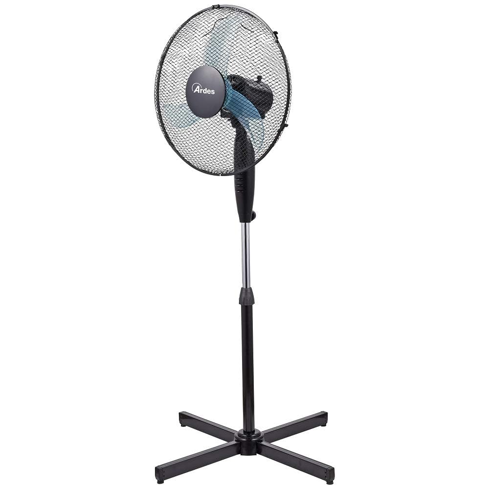 ARDES - AR5AM40P Ventilateur sur pied Puissant et silencieux, 3 pales de 40 cm, oscillant, réglable en hauteur et en inclinaison Ventilateur sur pied Ardes 3 Vitesses Penny
