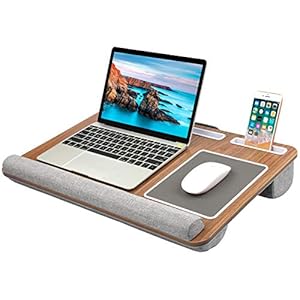 HUANUO Laptop Tray with Cushion, Built i...