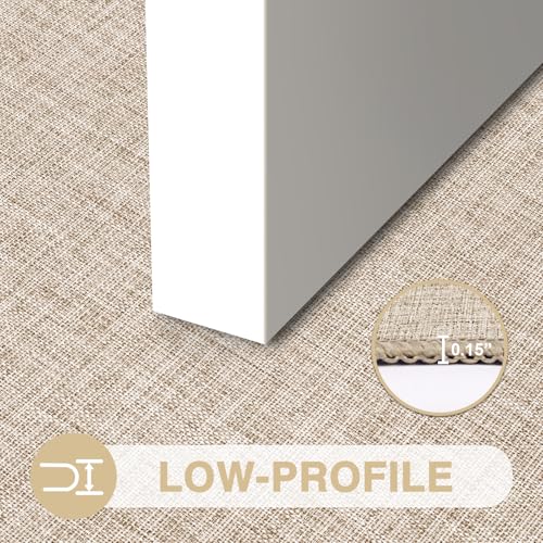 Paillasson d'entree beige LEKEEPGO 43x75 cm lavable