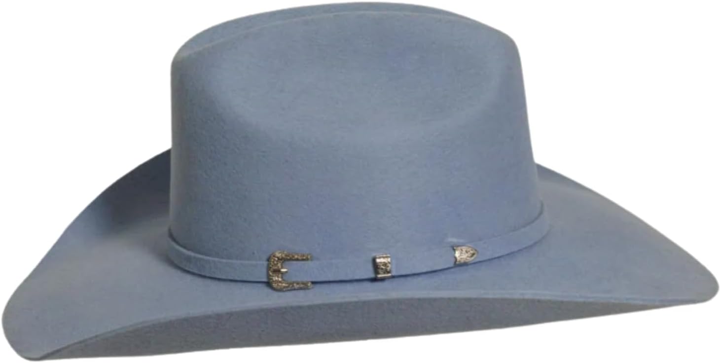 American Hat Makers Cattleman Felt Cowboy Hat | Colored Western Style,Comfortable Fit & Ranch Ready Look for Men & Women