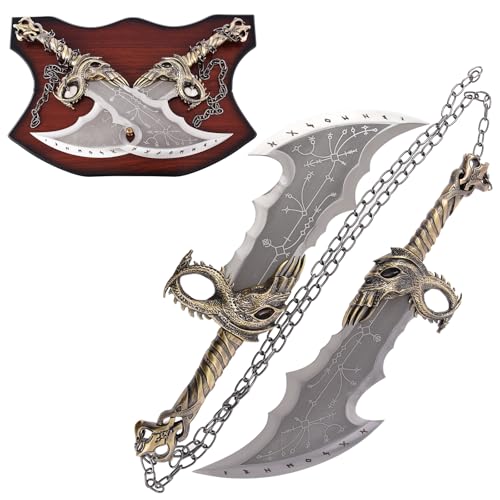 Blades of Chaos Cosplay SwordReal Metal Sword Metal Chain Knife 1:1 Replica Props for Cosplay Collectin and Gift