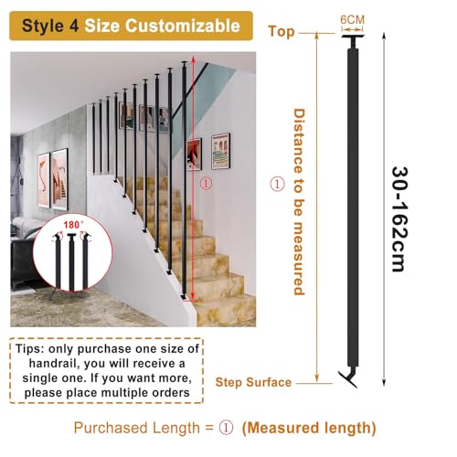 Escalier pour échelles de grenier en fer forgé durable de 30 à 160 cm