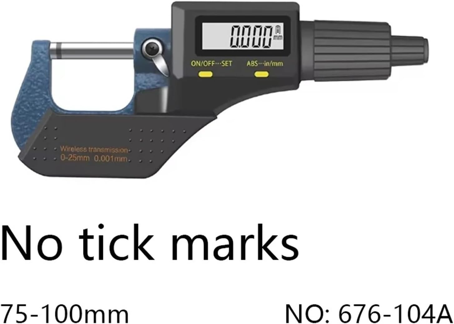 0.001mm Stainless Steel IP65 Micro Meters Micro Meters Outside Diameter Micrometer Micrometer Digital(75-100mm)