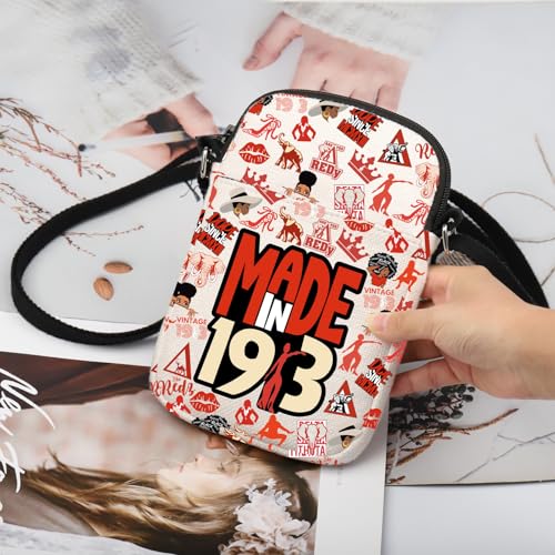 TSOTMO Sorority Crossbody Bag Made In Sorority Sister Black Greek Paraphernalia Gift for Women 6