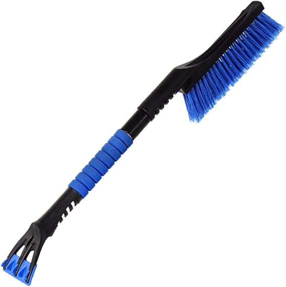Review Snow Brush for Car,Snow Shovel Winter Telescopic,Auto Parts Multifunctional Snow Shovel Long Pole Deicing and Sweeping Tool (Blue)