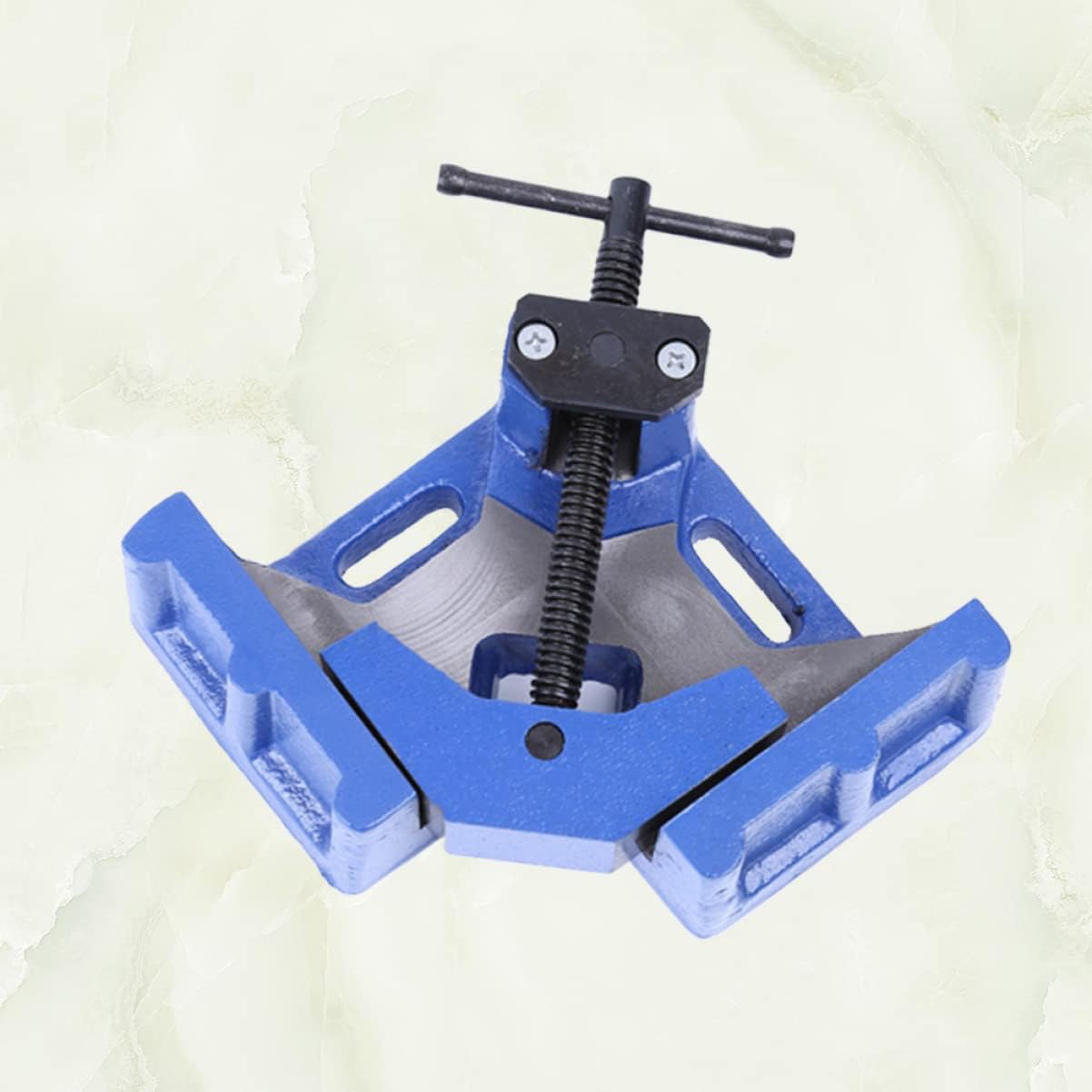 Uonlytech Angle Clamp for Woodworking Iron Right Angle Clamp with Anti-skid Handle for Welding Framing and Cabinet Assembly