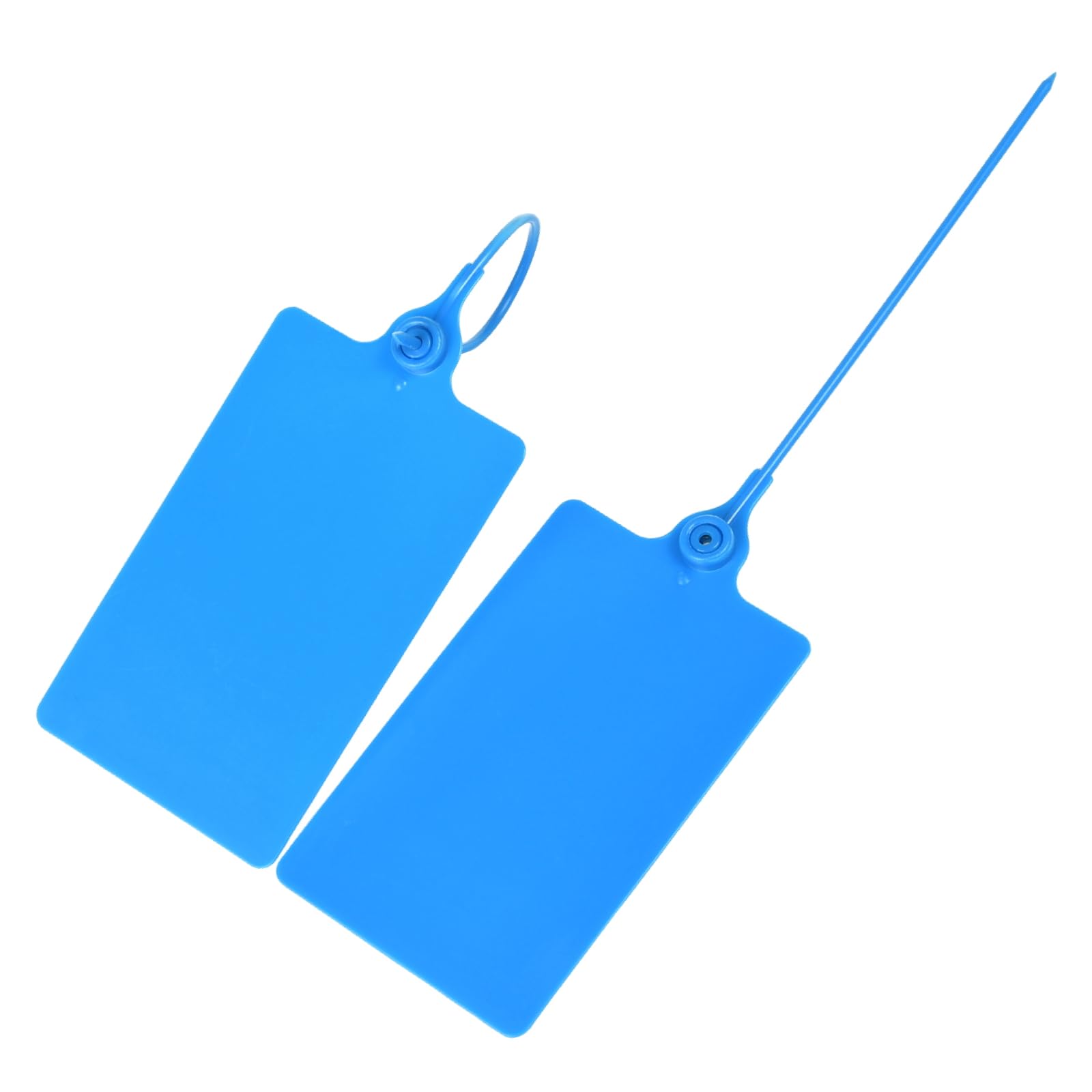 Plastikowe plomby sabotażowe, Tagi niestandardowe Spersonalizowane zawieszki Etykiety Drukowane logo Twojej marki Tekst do zapisu(Blue)