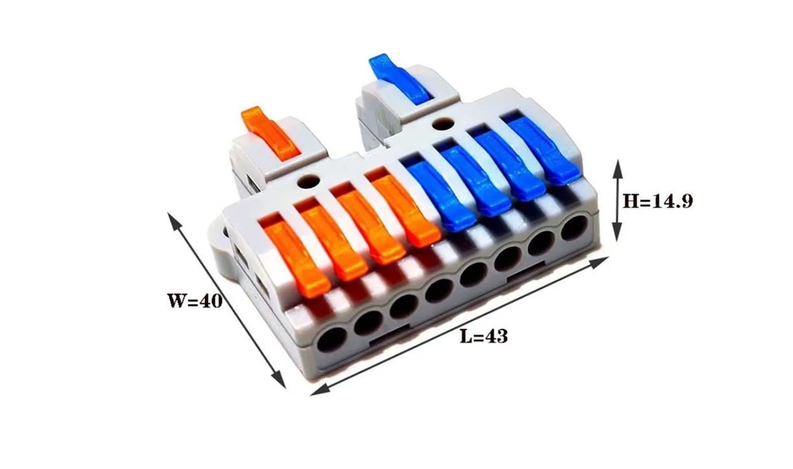 Kabelverbinder Push-In-Schnellkupplungskabel mit 2-12-poliger Schraubbefestigung Kompakter Universalstecker für elektrische Verkabelung