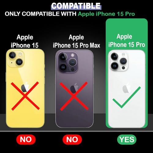 Image of Amazon Brand - Solimo Mobile Cover (Soft & Flexible Back Case with Cushioned Edges) for Apple iPhone 15 Pro (Black)