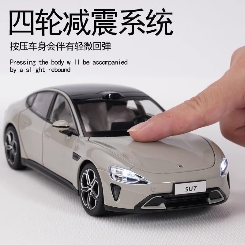 Amazon.co.jp: Xiaomi SU7 1:24合金モデルリアルなボディ、背中合わせ