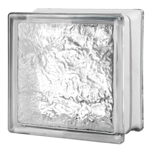 Bloc de verre Cortina 8 x 8 x 4 cm pour séparer une pièce sombre sans perdre de lumière