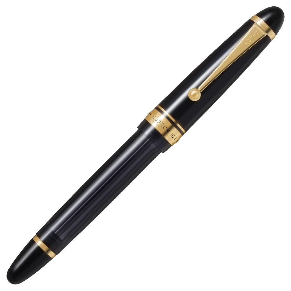 PILOT 万年筆 マンネンヒツ カスタム823(Pシキ) TB F 透明ブラック FKK3MRPTBF