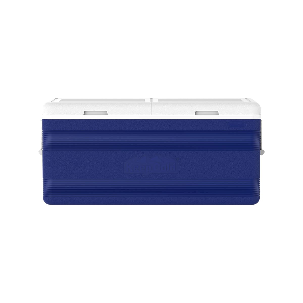 Nevera Portátil Duramax KeepCold Deluxe 144,4 L – Aislante Poliuretano, Tapón Desagüe, Portavasos, Ideal Camping, Playa y Pesca – Azul 103x47x48 cm