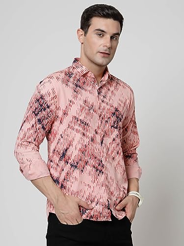 Image of ELYYORK Adwyn Peter Men's Cotton Printed Regular Fit Casual Shirt |Full Sleeve Shirt for men|shirt for men|men's shirt