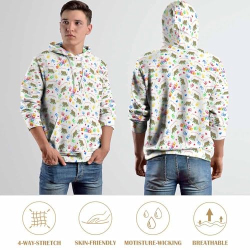 Mens Hoodie Pullover Womens Pink Checkered Strawberries Hooded Sweatshirts Graphic Hoodies For Family Couples Workout3