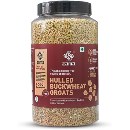 Zama Organics Hulled Buckwheat Groats 1kg Organic Gluten Fre