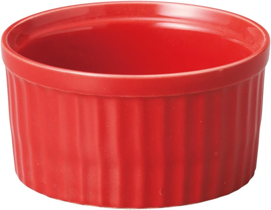 Ale-net Souffle Cup, Vivid Color, M (Orange), 6.1 fl oz (175 cc), Set of 10, Cocotte Souffle