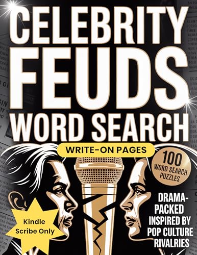Celebrity Feuds Word Search (Kindle Scribe Only) (English Edition)
