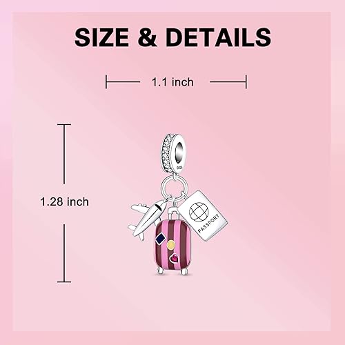 Miniatura 6 de GOINEVA - Dije de girasol con forma de sol, estrella, luna, elefante, para pulsera, collar de plata de ley 925, dije de corazón de amor, dijes de