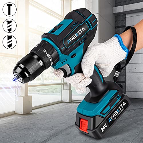 QHYXT 3-in-1-Akku-Schlagbohrmaschine, elektrischer Schraubendreher, elektrische Bohrmaschine, elektrischer Schlagbohrer… – Bild 4