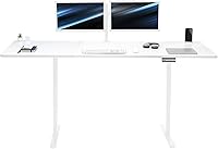 Vista 67 de VIVO DESK-KIT-E2B1B - Escritorio eléctrico de pie con motor doble, ajuste de altura de memoria, serie E2B, marco negro superior negro, DESK-KIT-E2B1B