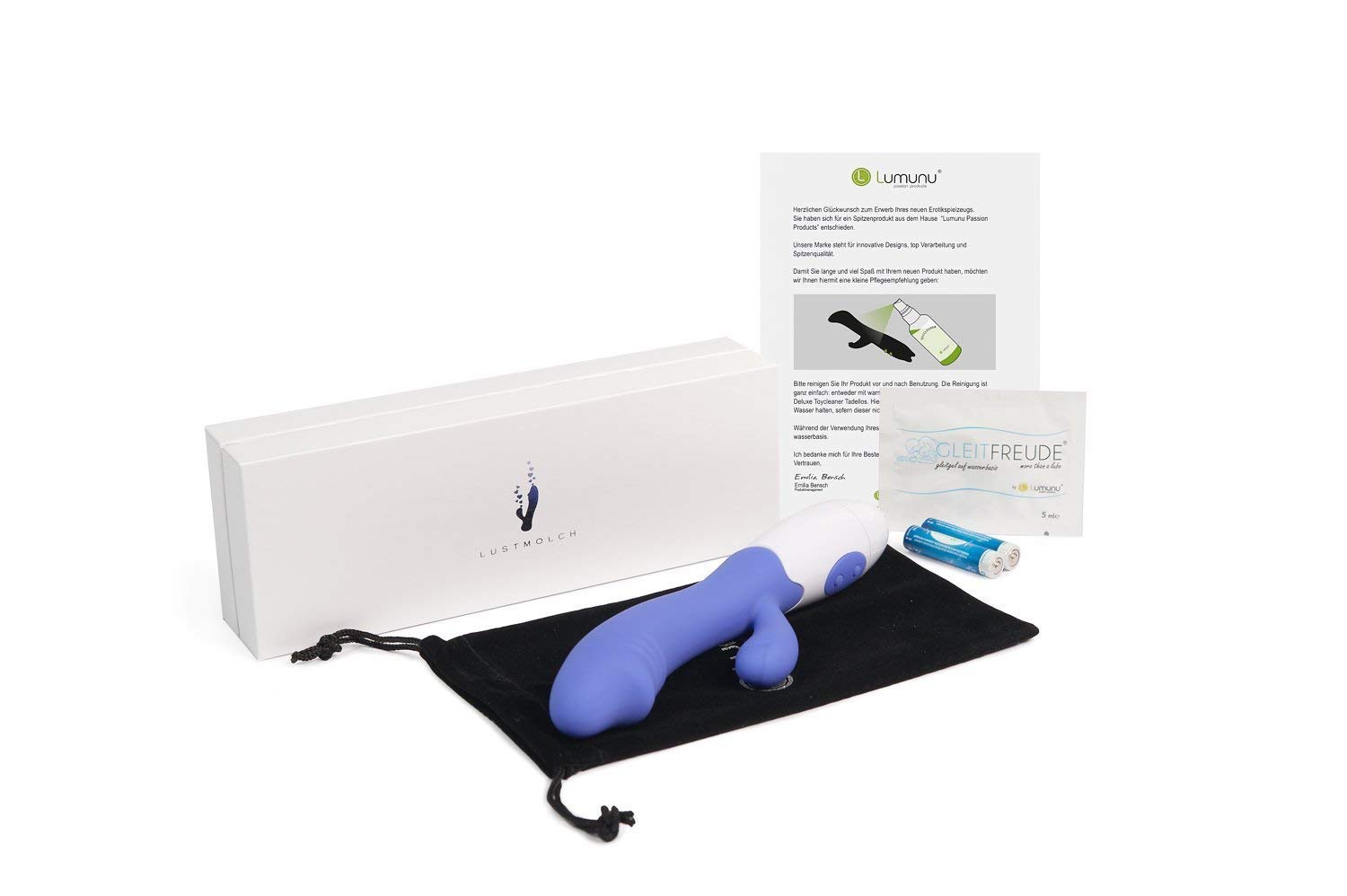 Deluxe Silikon Vibrator Lustmolch, Klitoris und G Punkt Stimulation durch  30 Vibrationsprogramme, wasserfester Rabbit Vibrator, von Venize :  Amazon.de: Drogerie & Krperpflege