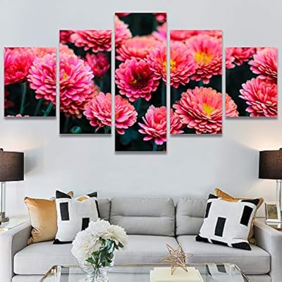 SIGNWIN 5 Panel Canvas Wall Art Modern Art...