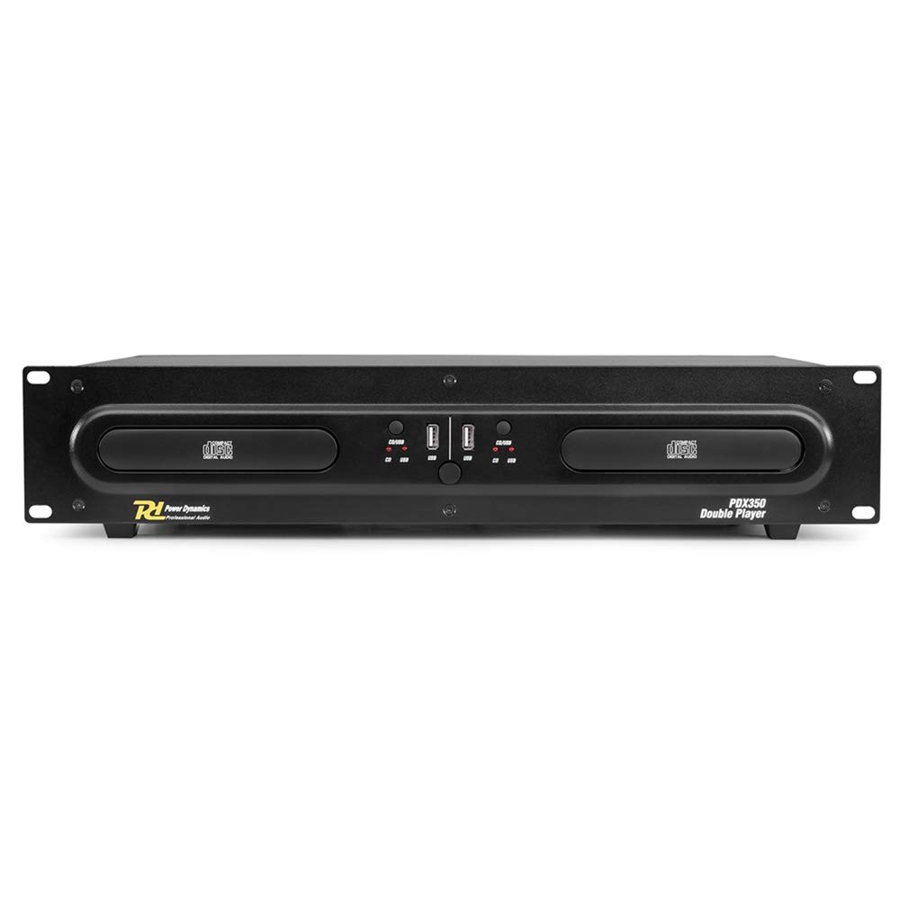 Power Dynamics PDX350 Doppel-CD-Player mit USB-MP3-Player