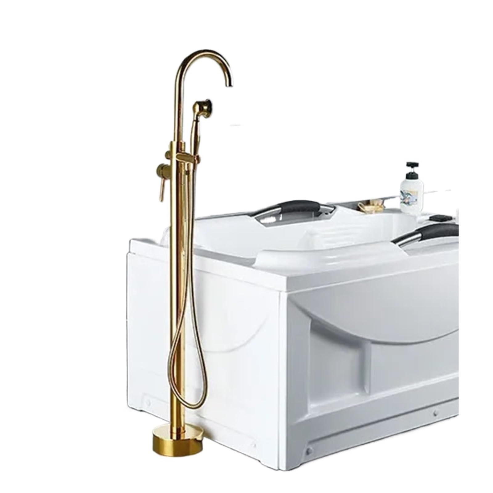 Psnklmm Color13 Brass Bathtub Faucet Swive Spout Tub Mixer Tap With Handshower Bath Shower Floor Standing Antique Bronze