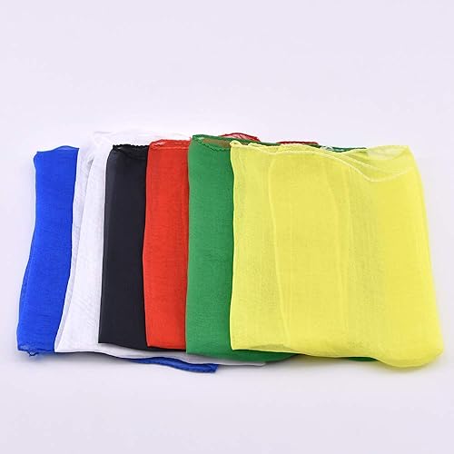 Miniatura 1 de Bufanda de seda de cambio de color de 30 × 11.8 in, trucos de magia divertidos de primer plano mágico de aprendizaje y educación de seda mágica para