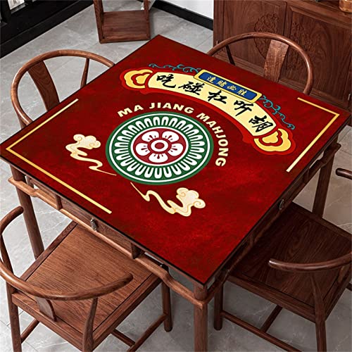 Tapete antideslizante para mesa de Mahjong 80x80 cm