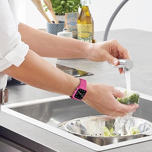 16 Pack Sport Band Compatible with Apple Watch Bands 40mm 41mm 42mm 44mm 45mm 46mm for Women Men, Silicone Strap with Screen Protector Bumper Case&Storage Organizer for iWatch Series 10 9 8 7 6 5 4 SE - Image 7