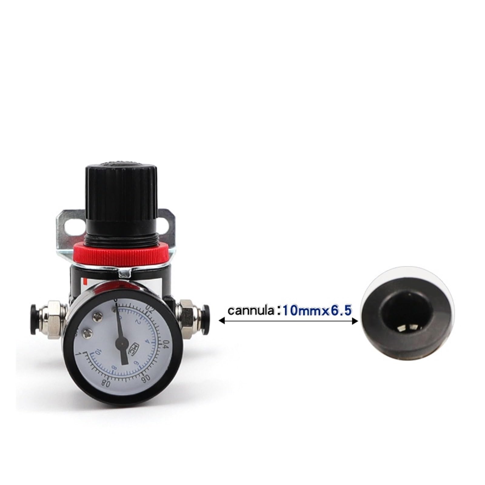 AR2000 Pneumatyczny regulowany zawór regulujący ciśnienie - Zawór redukcyjny ciśnienia do przetwarzania źródła, 1 szt.(10MM Fittings)