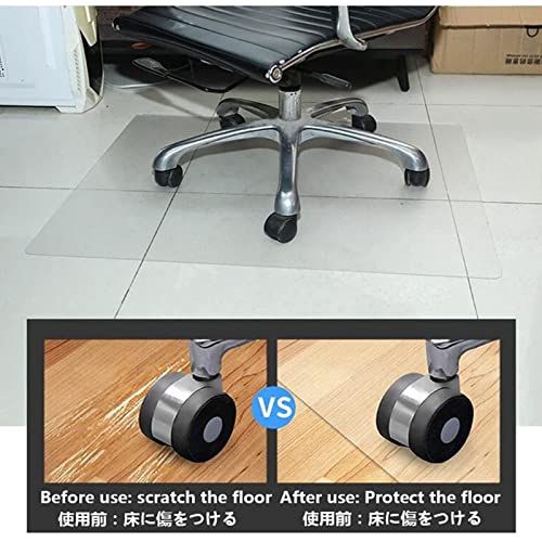 Protector de suelo de PVC transparente para zonas de teletrabajo en casa 3