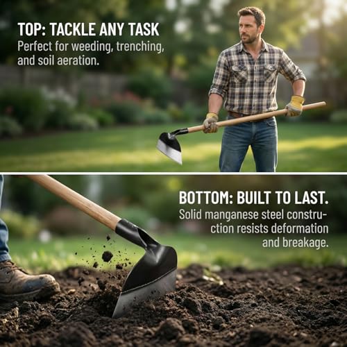 Cabezal de Azada para Jardín Toddmomy de Acero Mangánico miniatura 3