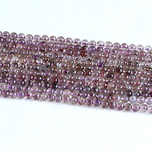 Melody Stone perles super seven 5.5mm de lithothérapie claires