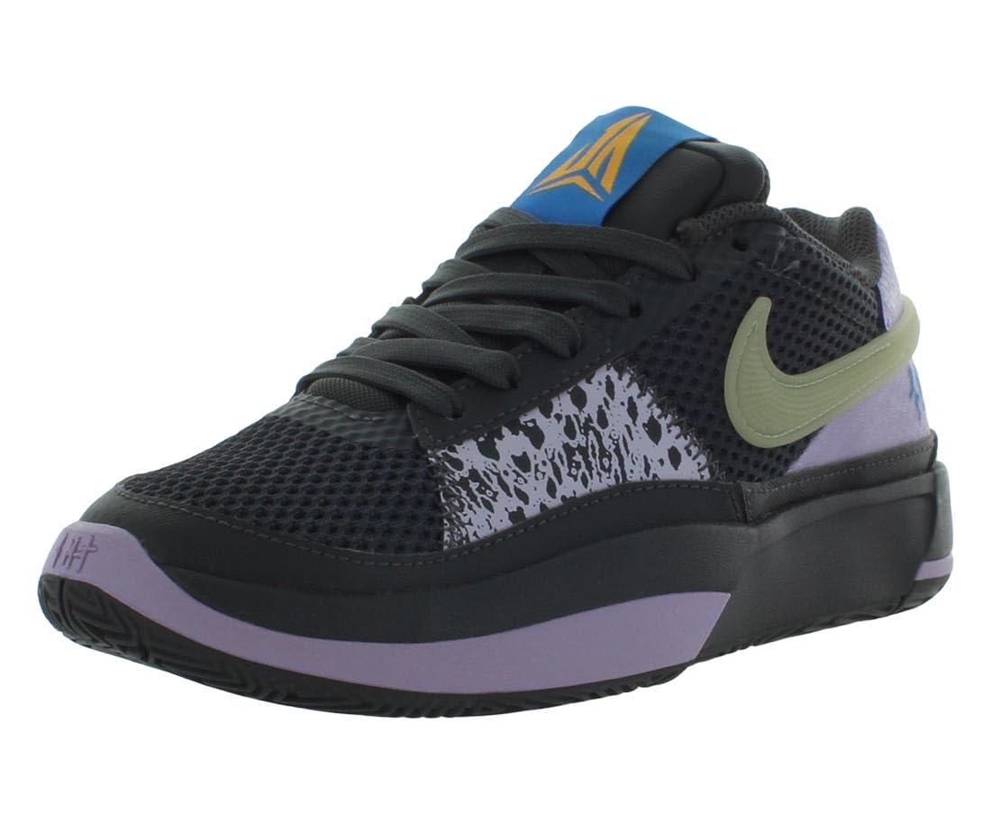 Nike Ja 1 Ps Boys Shoes, Grey/Green/Purple, 1 Big Kid