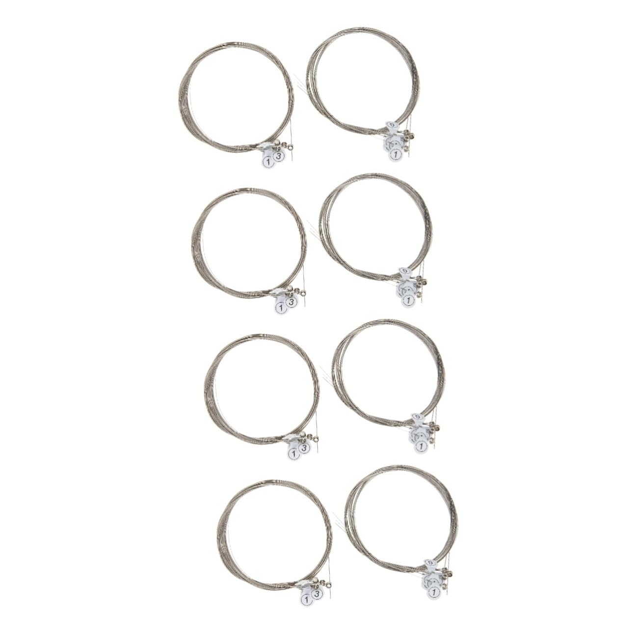 BESTonZON 8sets Corde Per Chitarra Elettrica e Folk String Replacement Per Musicisti Accessori Per Chitarra Resistente e Duraturo