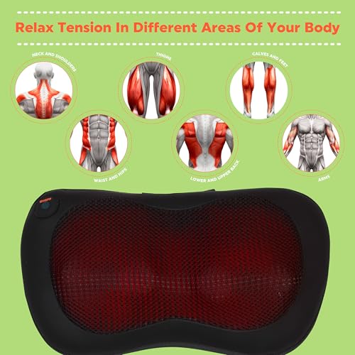 Coussin de massage cervical et dorsal Salter avec chauffage électrique - 4