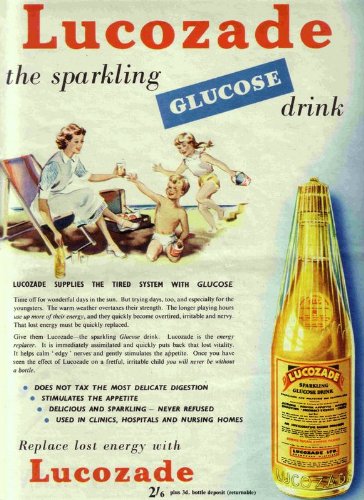 1950's Lucozade Advertising Poster A3 Reprint: Amazon.co.uk: Action ...