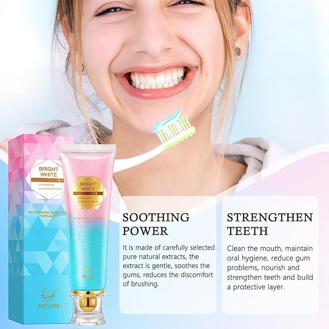 Niacinamide Whitening Toothpaste,Whitening Toothpaste,Niacinamide Toothpaste, Protects Tooth Enamel, Fresh Breath,3.53 oz/ 100g - Image 7