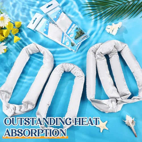 Image of Cozypower 6 Pcs Cooling Neck Wraps with Button Cooling Bandana Neck Cooler Scarf for Hot Weather Ice Neck Wrap Summer Outdoor