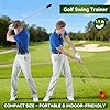 Golf Swing Trainer- Golf Grip and Tempo Trainer, Warm up Click Stick Golf Training Aid, Golf Speed Trainer, Rhythm Correction for Tempo & Wrist Angle, Portable Training Aid for Beginners to Pros