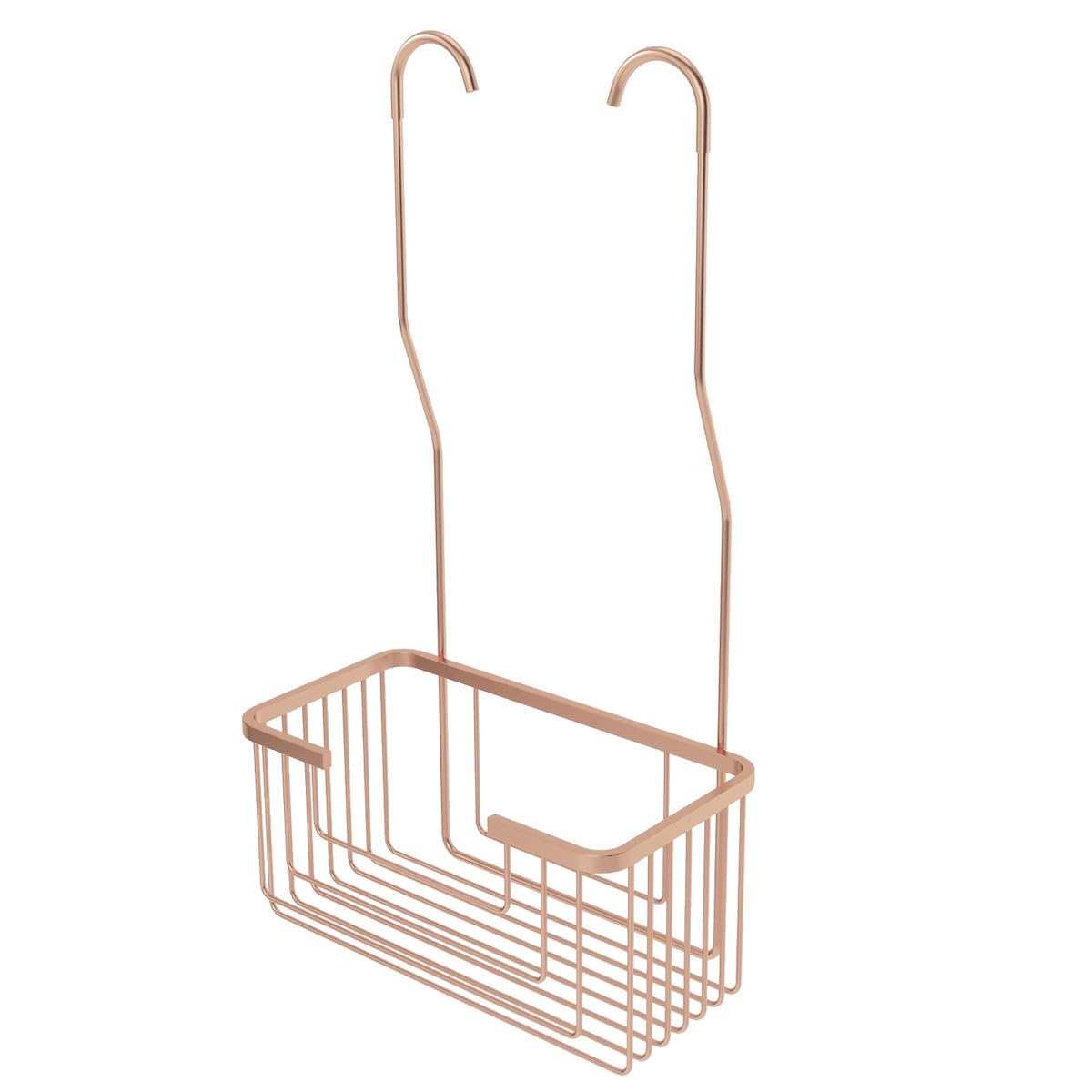 Mice - Cesta con Rejilla para Baño de Acero Inoxidable - Este producto se puede colgar - le ofrece mayor resistencia y durabilidad en el tiempo - fácil de limpiar (Oro Rosa Cepillado)
