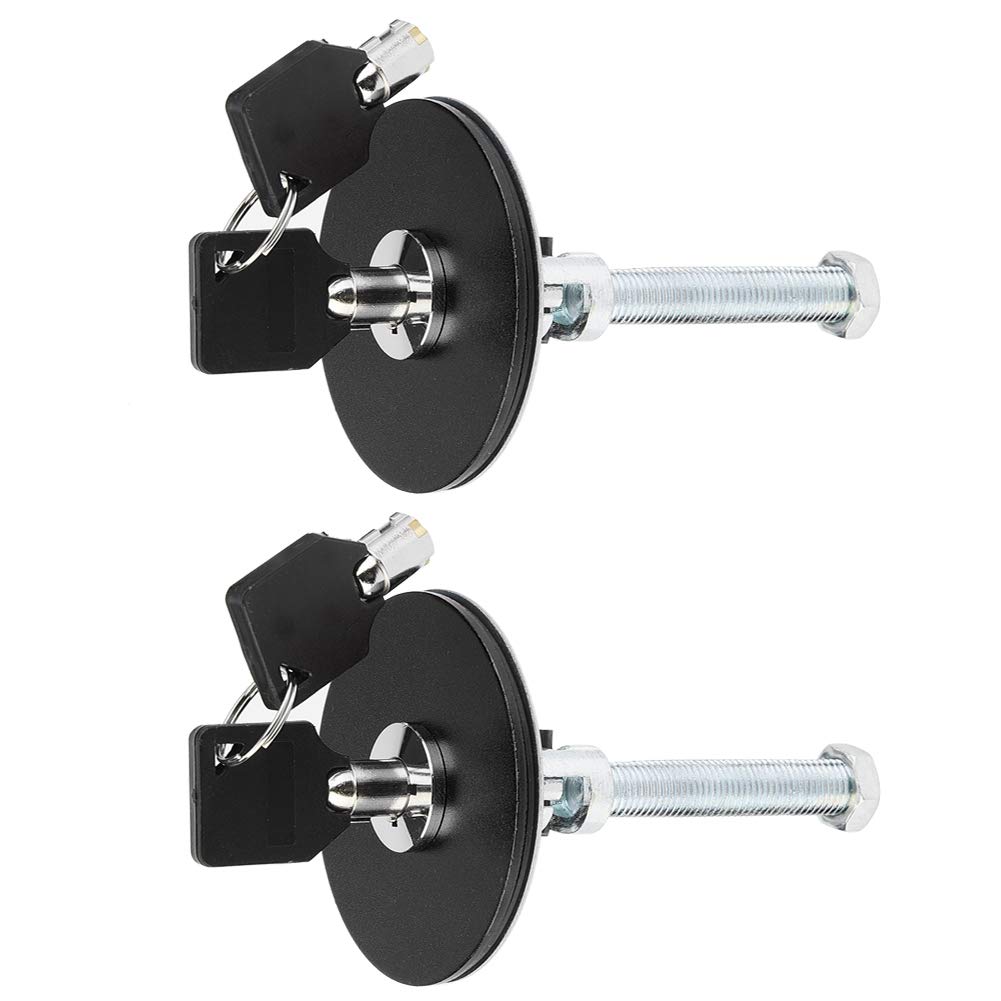 Serrure de capot de voiture, Kit de broche de clé de verrouillage de capot de capot de moteur universel rapide pour voiture(Noir)