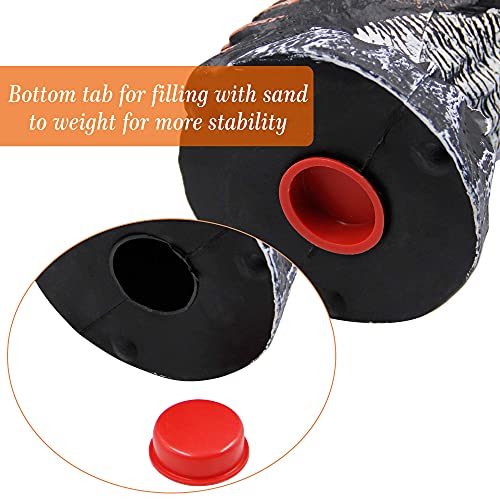 Hausse 2 Pack Fake Horned Owl Bird Scarecrow Decoy, Plastic Owl Bird Deterrents, Halloween Outdoor Decoration, Nature Enemy Pest Repellent For Outdoor Garden Yard #TOP2