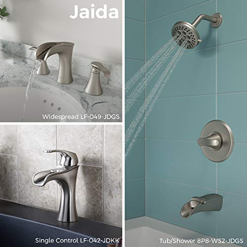 Pfister Jaida Bathroom Sink Faucet, 8-Inch Widespread, 2-Handle, 3-Hole, Spot Defense Brushed Nickel Finish, LF049JDGS by Pfister - Image 7
